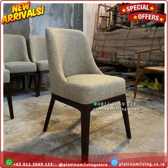 Kursi Makan Jati Minimalis Modern, Kursi Makan Cafe, Kursi makan jati Paltinumliving Furniture