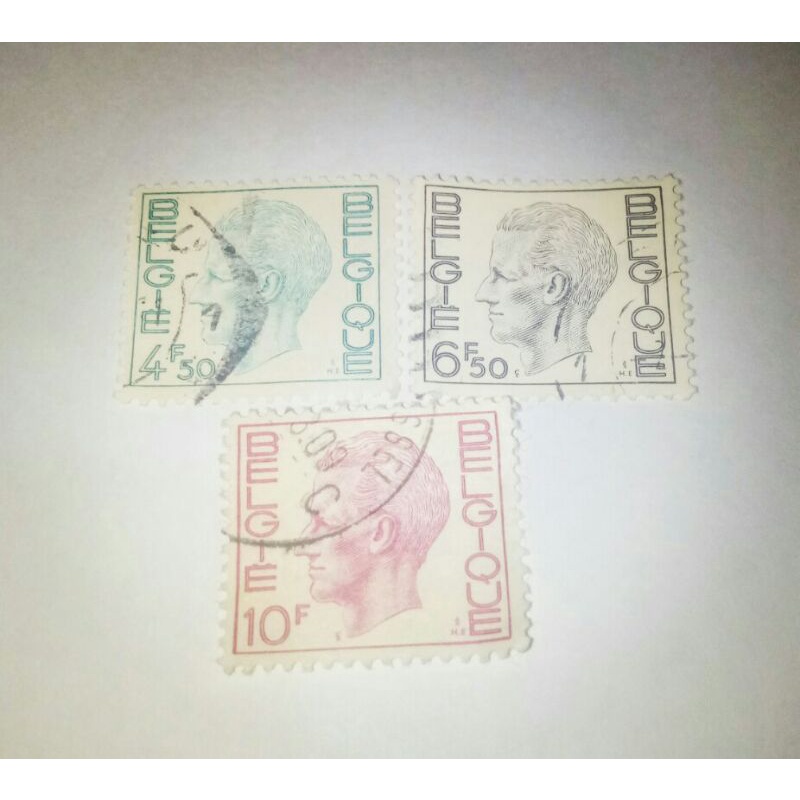 

prangko kuno set Belgia no107