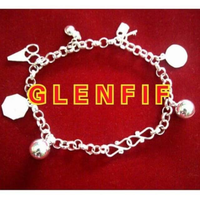 GLENFIF Gelang Kaki Perak Bayi Anak model Pakkua Holo + Gembok Kunci