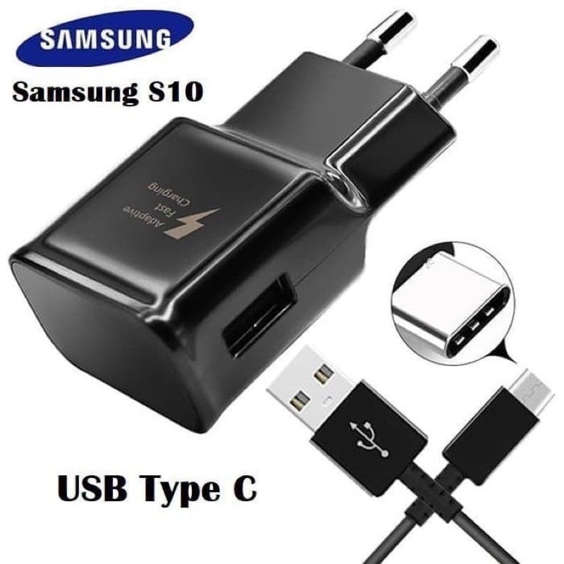 Tc Charger SAMSUNG S10+ Original Adaptor 3.0A Fast Charging Type C Usb