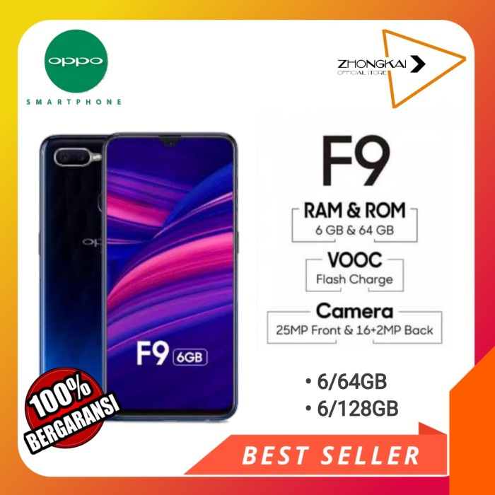 Hp baru OPPO F9 6/64 GB - 6/128, Biru