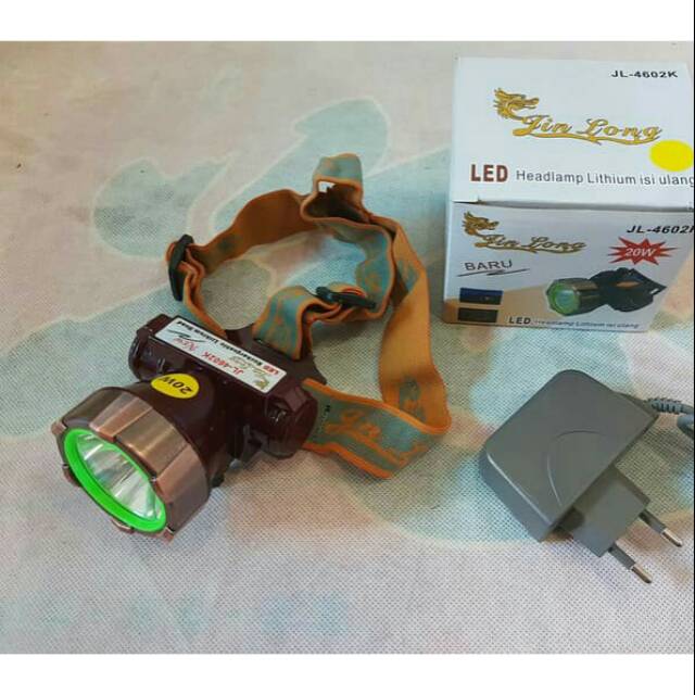 NWE Senter kepala fokus sinar kuning 20W JL-4602K