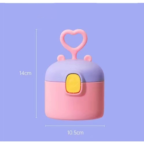 [1KG 8PCS] Babyland Tempat Kotak Penyimpanan Susu Bubuk Bayi Love Portable Kotak Makanan Pelengkap