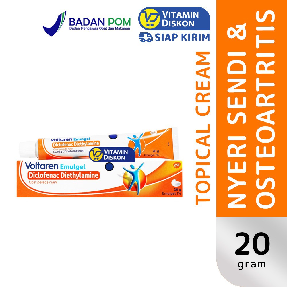 VOLTAREN EMULGEL 20 GR | Krim Nyeri Otot dan Sendi, Peradangan