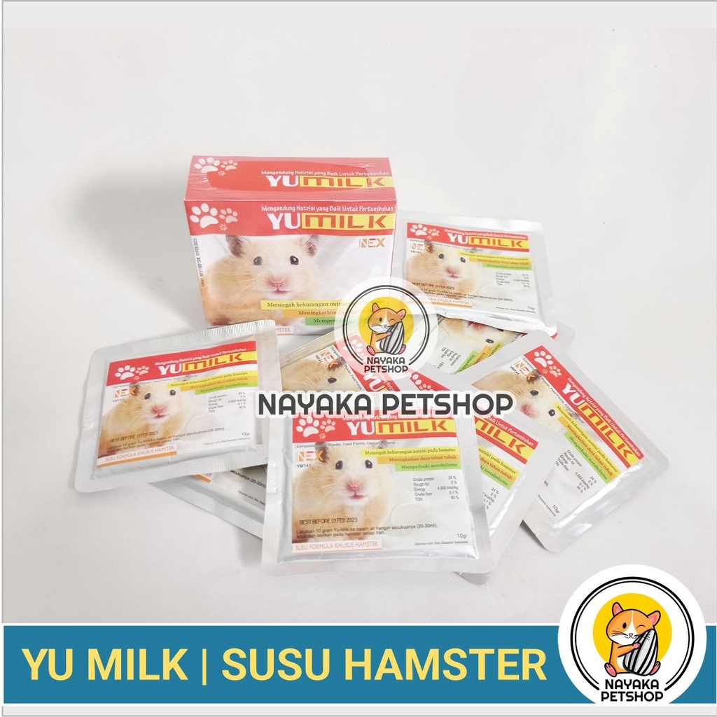 Yu Milk Susu Hamster Susu Formula Bubuk Vitamin Nutrisi Suplemen Hamster