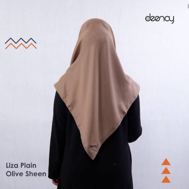 DEENAY OLIVE SHEEN Polos Jahit Tepi Bordir