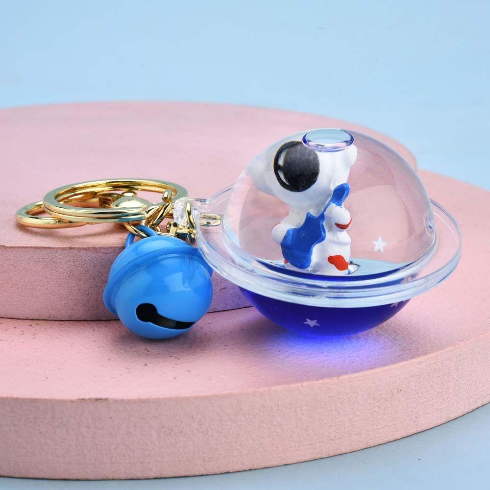 Agustina Astronot Floating Keychain Fashion Charm Key Ring Anak Akrilik Tempat Kunci Mobil