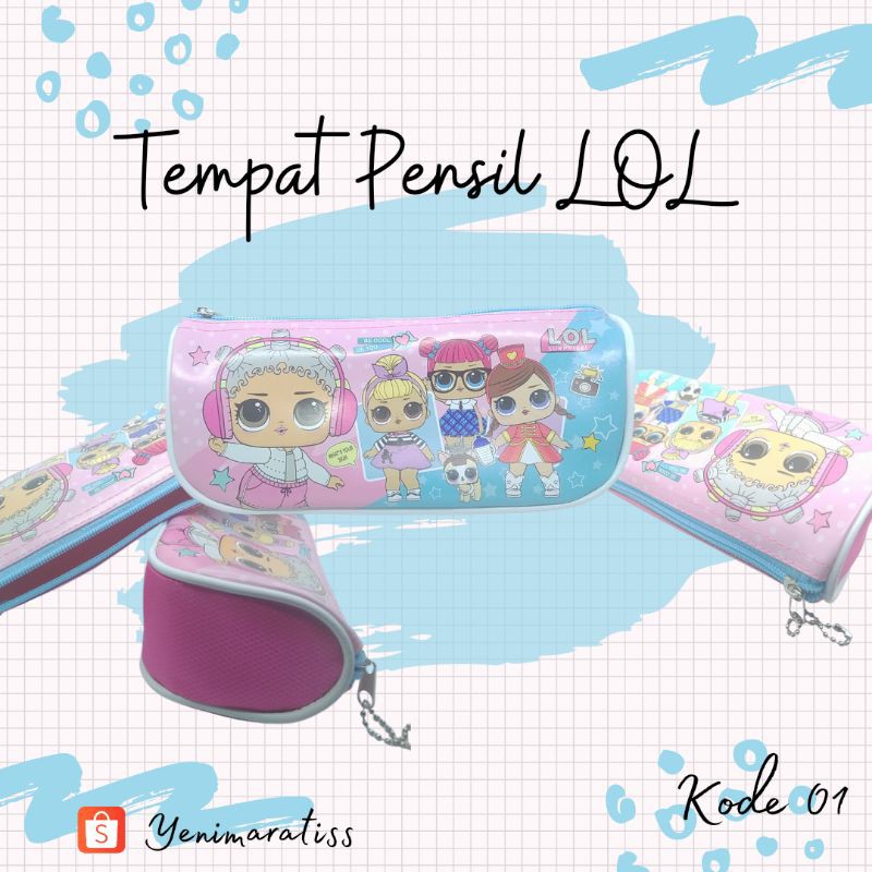 

TEMPAT PENSIL DOMPET PENYIMPANAN GAMBAR LOL MURAH PERLENGKAPAN SEKOLAH KANTOR