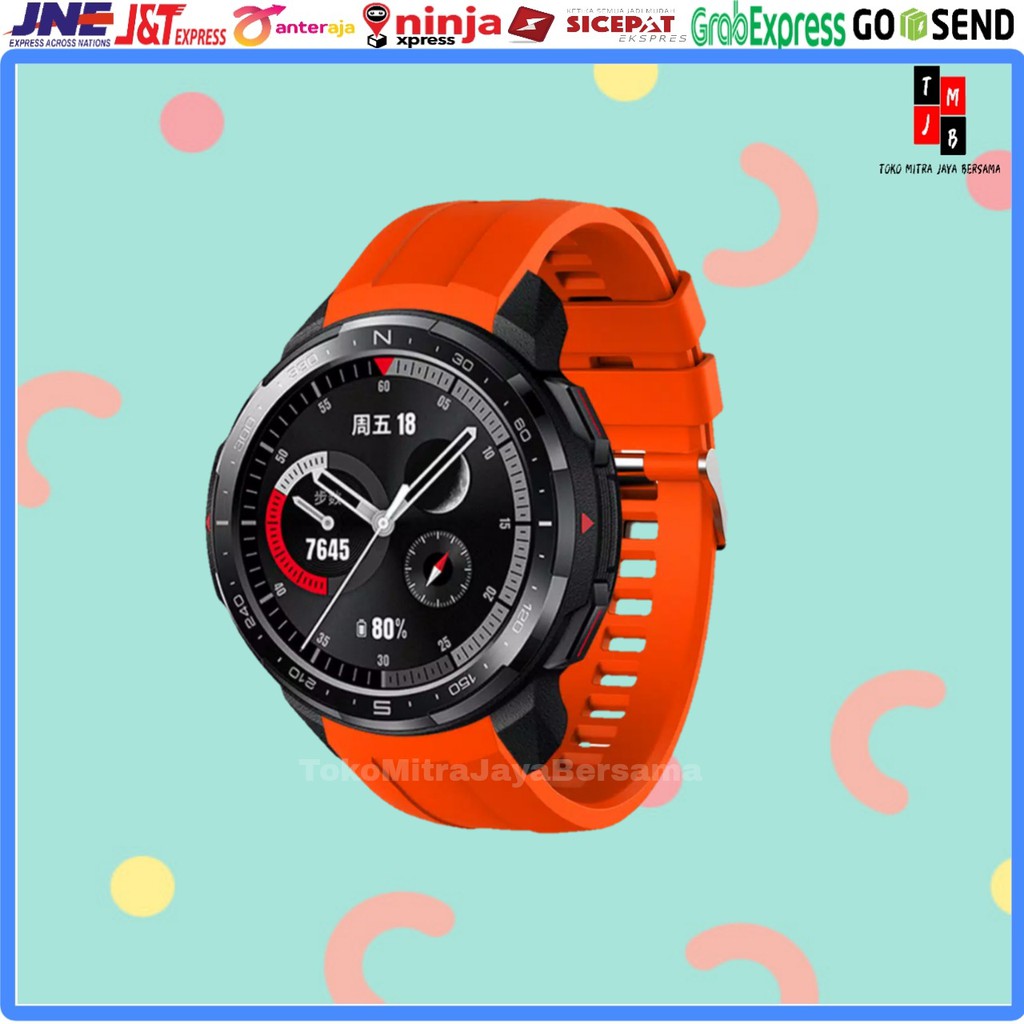 STRAP SILIKON SMARTWATCH HUAWEI GS PRO ACTIVE HONOR MAGIC TALI JAM