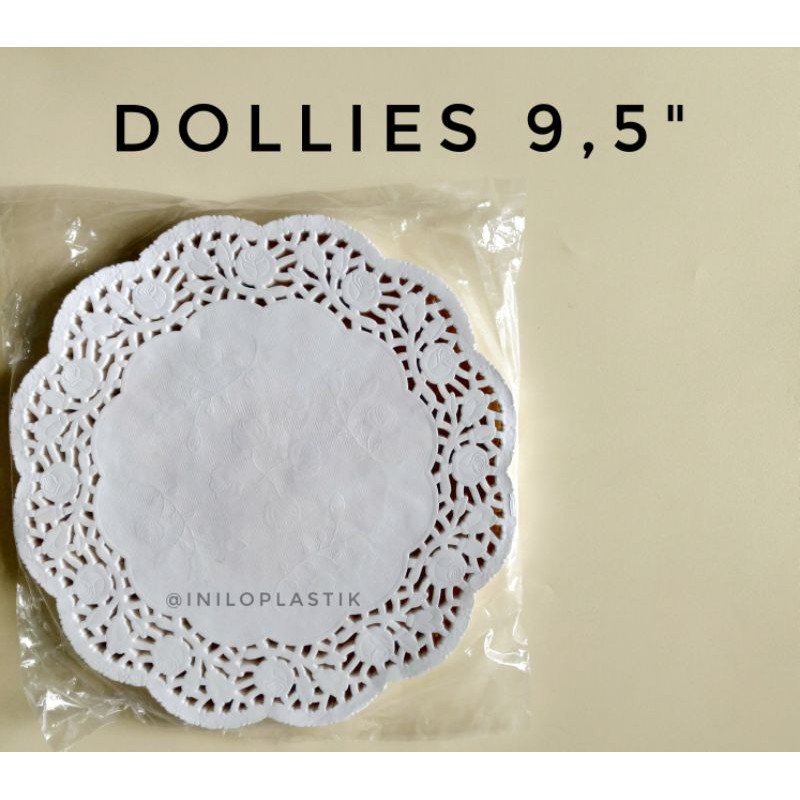 

White Paper Doilies / Kertas Doyleys Bulat 9,5