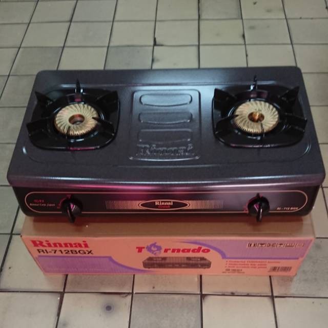 Kompor Gas Rinnai RI-712BGX Gas Stove 2 Tungku RI 712BGX