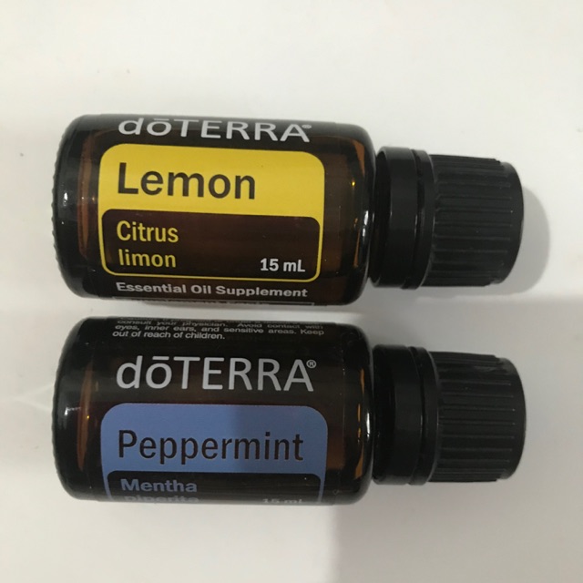 PAKET LARIS ESSENTIAL OIL DOTERRA LEMON + PEPPERMINT bau enak tidak seperti young living
