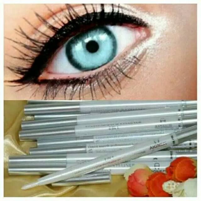 Eyeliner putih aigner putar waterproof