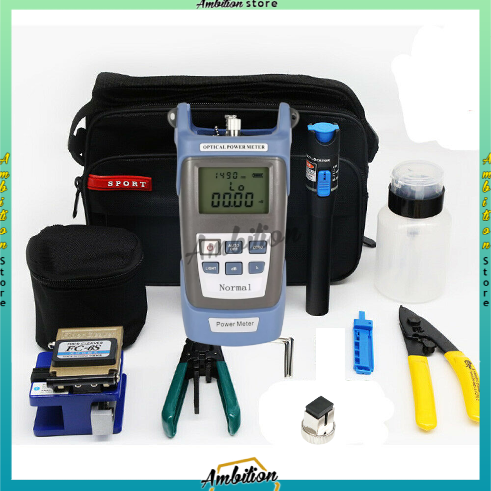 FTTH Fiber Optic Tool Kit yang FC-6S Cleaver -70~+3dBm Optical Power Meter 5km [COD]