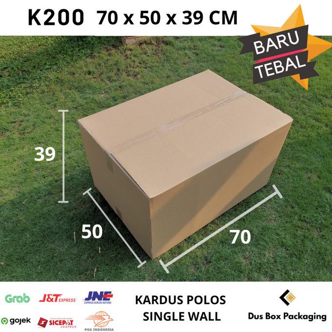 

KARDUS | KARTON | DUS BOX POLOS 70X50X39 CM | TEBAL 4MM K200 C/F