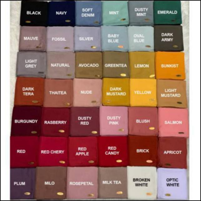 Variasi Plain Voal Mylady Hijab Myladyhijab Ultrafine Voal Voal Polos Stock