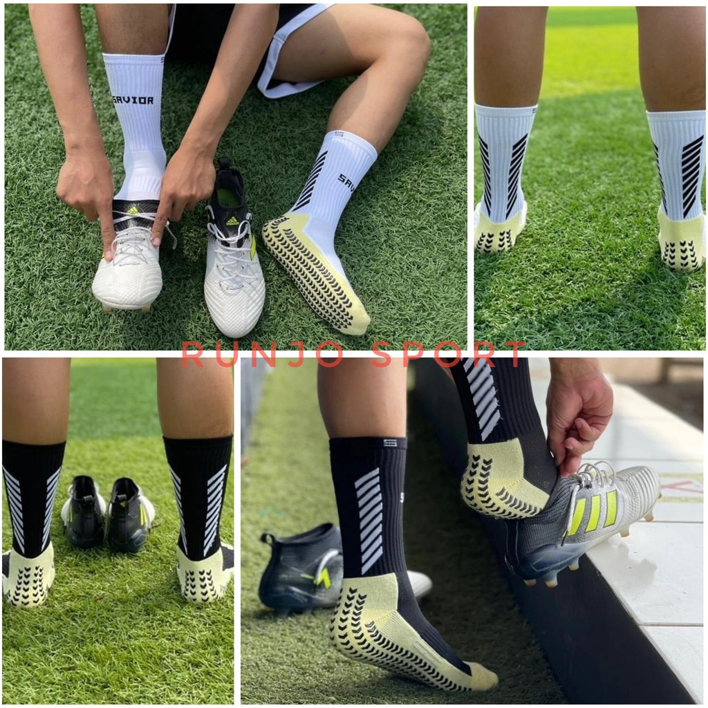 Kaos Kaki SAVIOR Pendek Kaos Kaki Bola Anti Slip Pendek Futsal Sepakbola Pria Wanita ORIGINAL