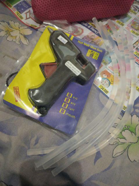 Lem Tembak Bakar Hot Melt Glue Gun Kecil 20 W Watt 20w 20watt Panas