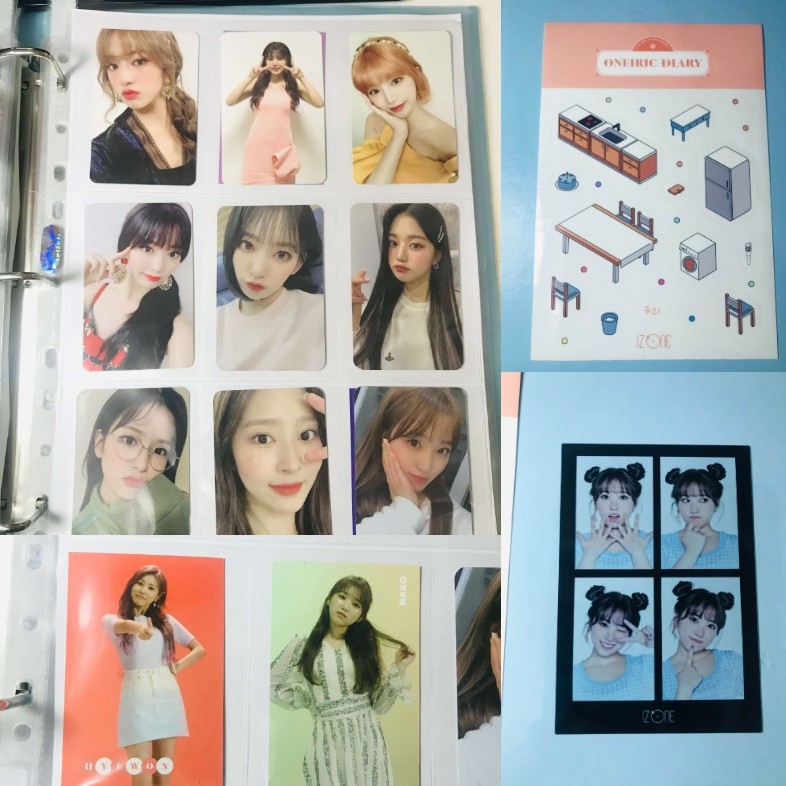 [READY STOCK] IZ*ONE BLOOM*IZ & Oneiric Diary Photocard, AR Card, 4 Cut, IZ Deco Sticker