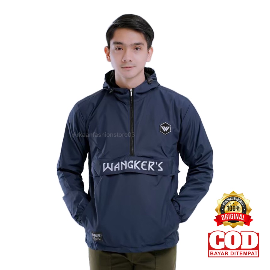 [COD] Jaket Cagoule Kantong Doraemon / Jaket Outdoor Windbreaker  Bordir Original Wangkers