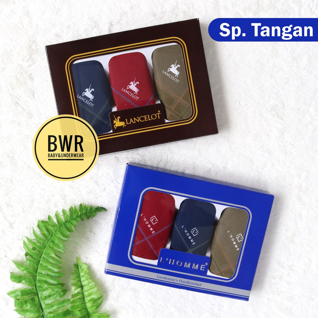 [ 6pc ] Sapu Tangan DEWASA Pria | Saputangan Warna GELAP Berkualitas - Bwr