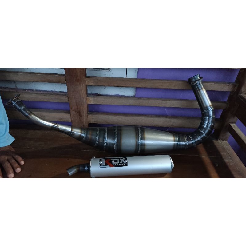 Knalpot Rx king Rx Spesial Rx k Yt Pdk Repsol Abrt20 Road Race Plat Karat-2