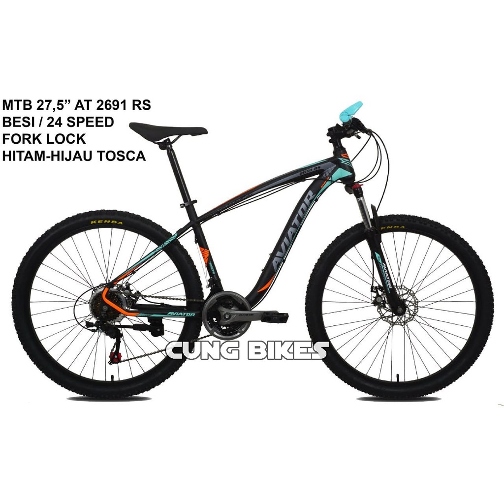  SEPEDA  GUNUNG MTB 27 5 AVIATOR  TYPE 2691  RS Shopee Indonesia