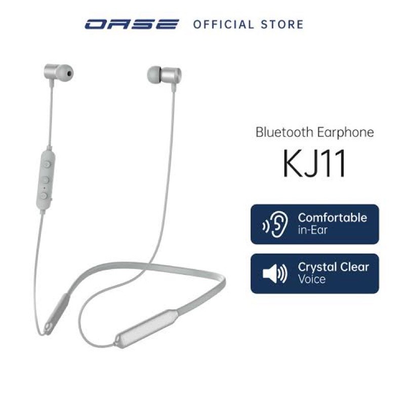 OASE NECKBAND WIRELESS EARPHONE KJ11/ Headset blutooth original oase suara empuk