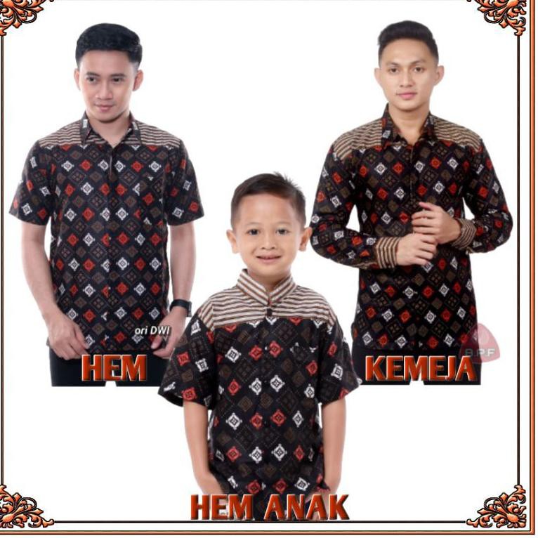 (BATIK TERLARIS) - COUPLE BAJU BATIK AYAH DAN ANAK LAKI LAKI - KEBAYA BATIK (ART. 8378)