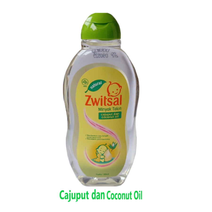 Zwitsal Natural Baby Minyak Telon Natural/Telon Plus/Cajuput &amp; Coconut Oil 100 ml