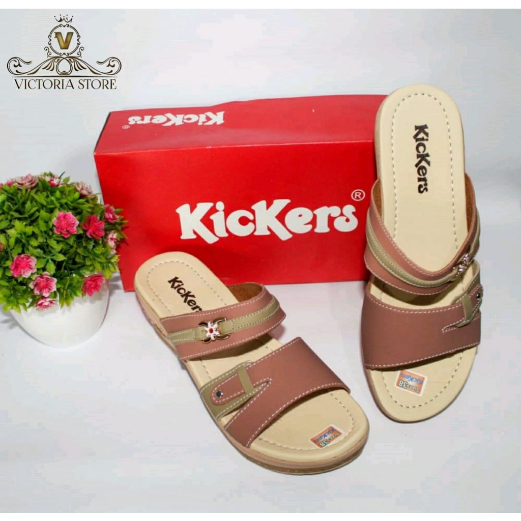 Sandal Sendal Wanita Wedges Kicker Kekinian Wedges Wanita Terbaru Wedges Sandal Wanita Kickers Terlaris