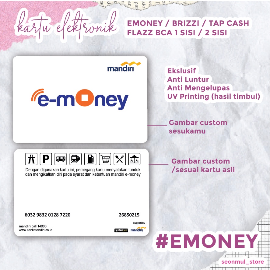 PALING DICARI!!! EMONEY BRIZZI FLAZZ TAPCASH KPOP IDOL / CUSTOM