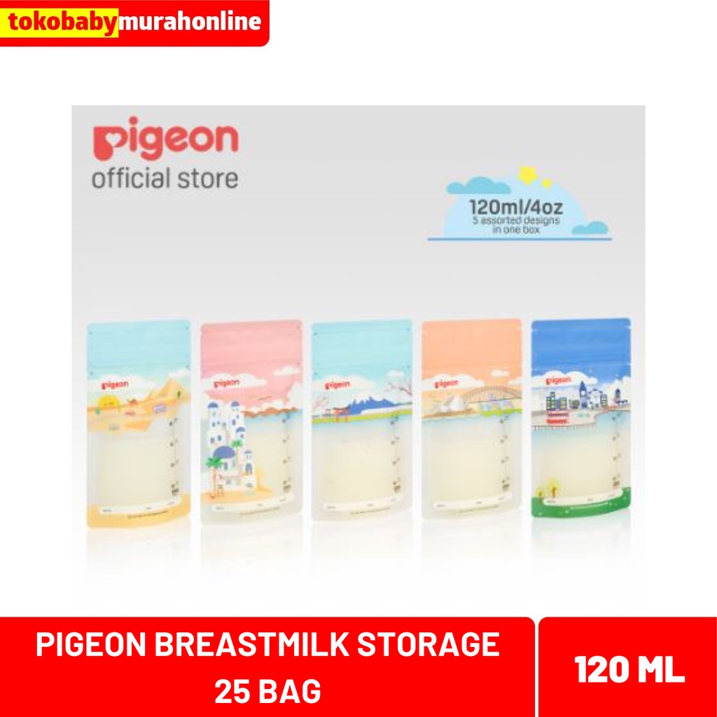 PIGEON BREASTMILK STORAGE BAG 120ML 25BAG 050260 / KANTONG ASI