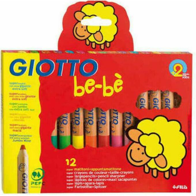 

Sale!! Super Large Pencil 12Colours Giotto Be-Be Terbaru