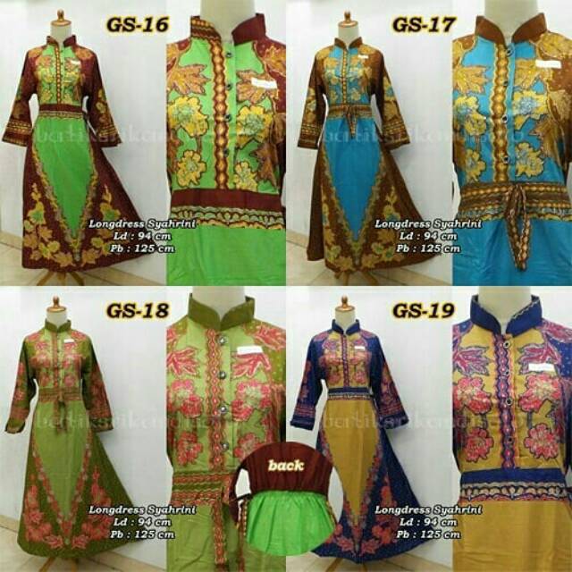 Longdress Gamis Batik Syahrini - Gamis Syahrini - Syahrini Dress
