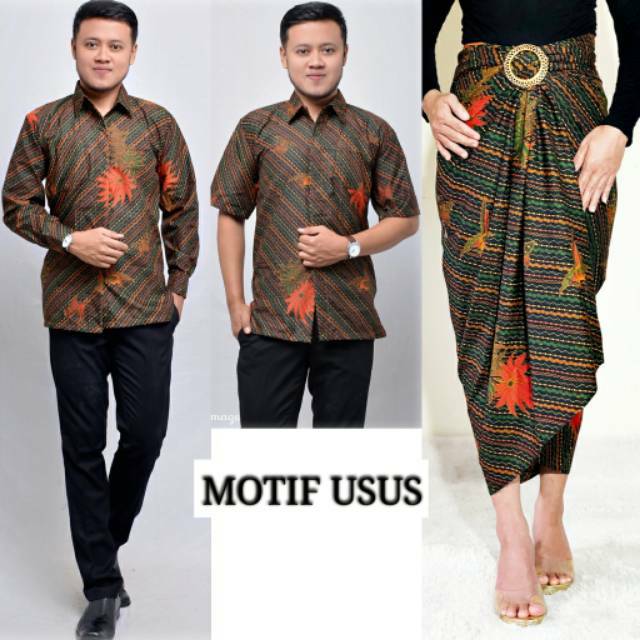 BATIK COUPLE KEMEJA DAN ROK MODEL LILIT||BATIK COUPLE KEMEJA DAN ROK||COUPLE KEMEJA DAN ROK