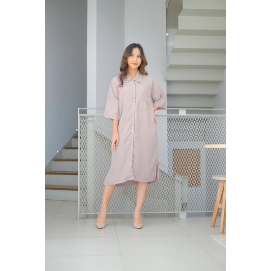 Baju Wanita Dress Baju Terusan Wanita Casual Dress Wanita Zello Dress