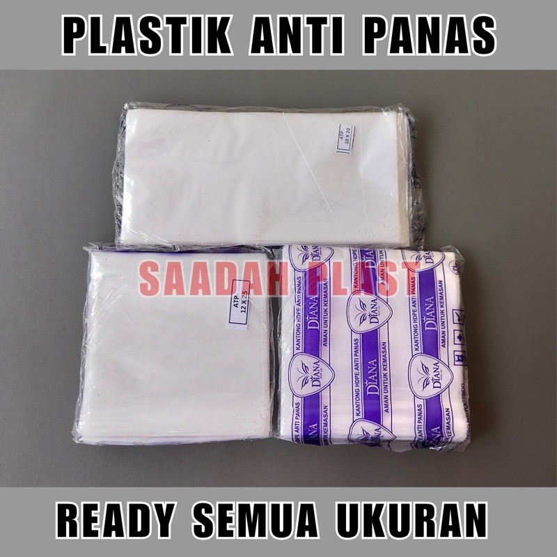 PLASTIK HD ANTI PANAS 10x20 12x25 15x30 20x35 ATP SHEET TAHAN PANAS KUAH BAKSO