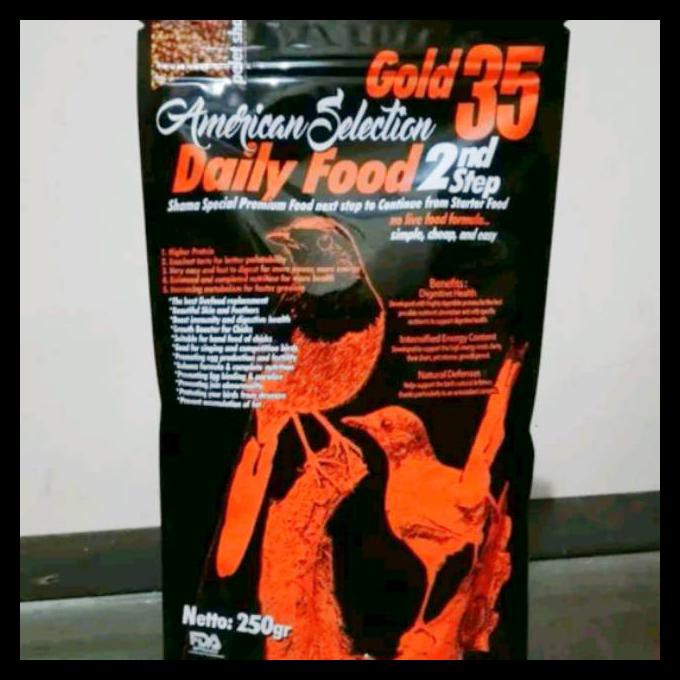 {BISA COD} AMERICAN SELECTION AMS GOLD35 2NDSTEP 250GR PAKAN MURAI KACER VOER PUR KASAR BERGARANSI
