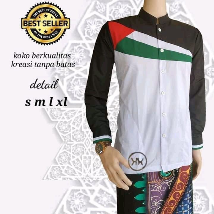  Baju  koko  palestina koko  motif palestin baju  koko  gus azmi 