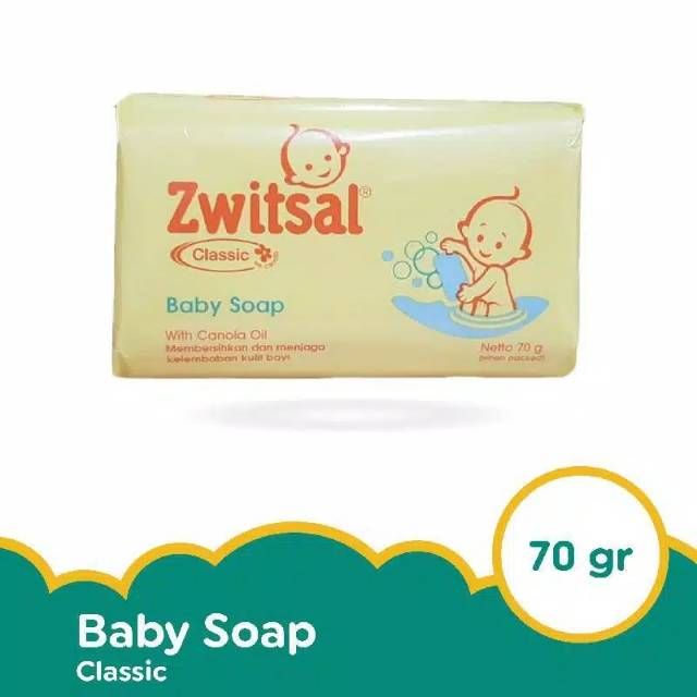 Zwitsal Baby Soap Classic Bar 70g