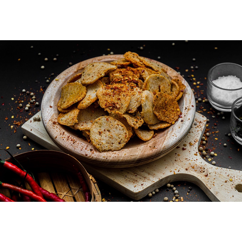

Kripik Basreng Pedas Daun Jeruk | BASRENG KAREMBONG