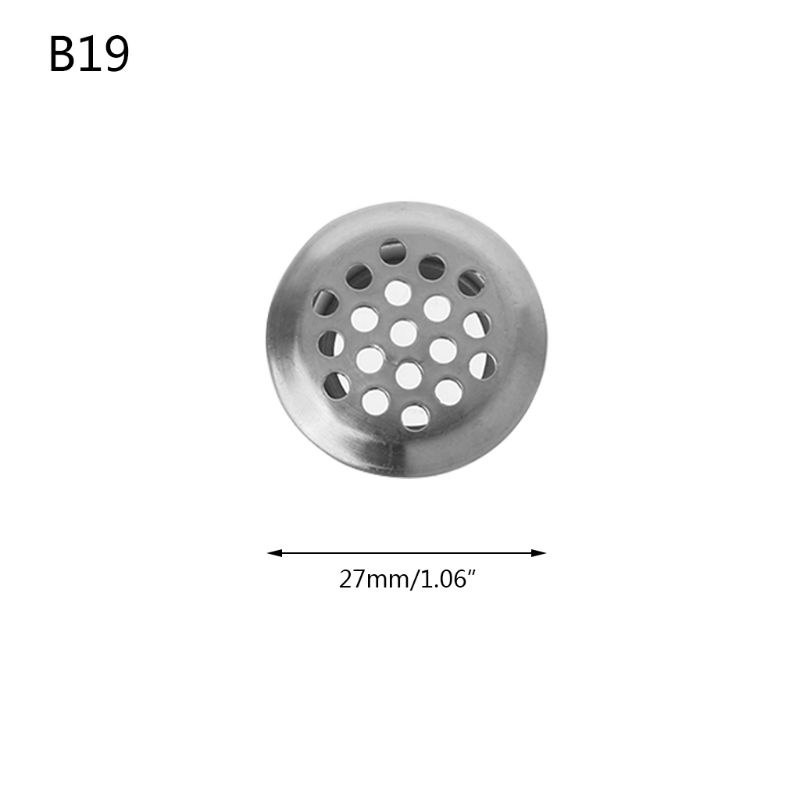 Btsg Louver Lubang Ventilasi Udara Bentuk Bulat Bahan Stainless Steel