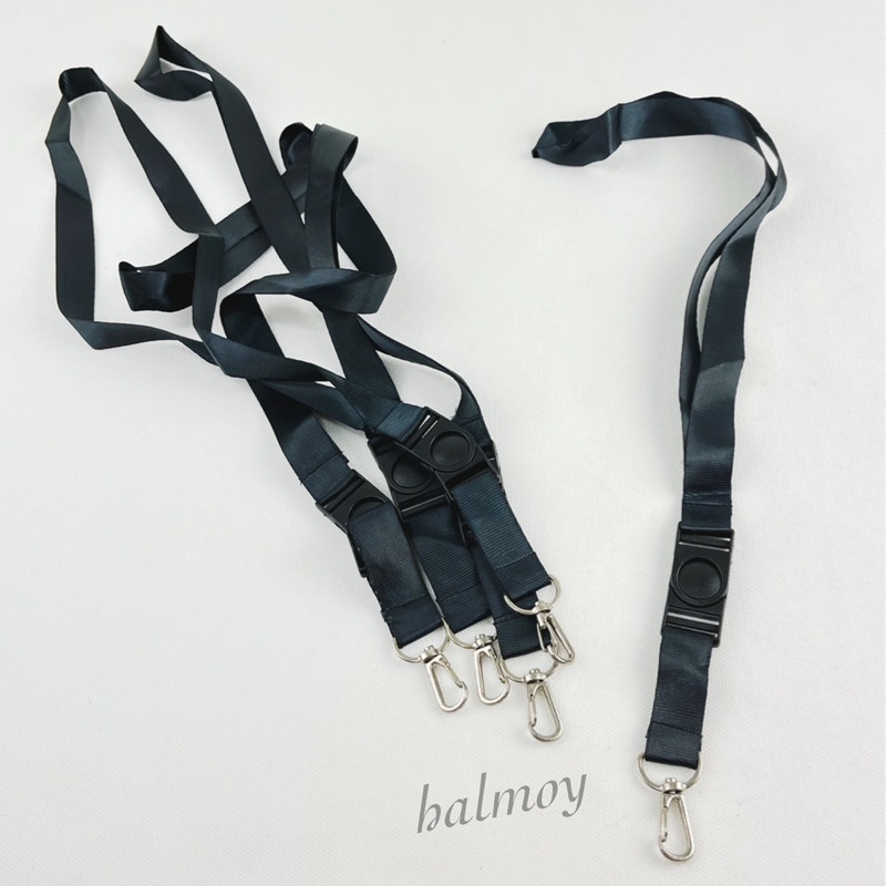 

TALI ID CARD NAME TAG BADGE 2 CM + STOPPER CANTOL WARNA HITAM