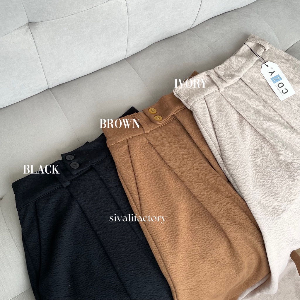 SIVALI Niki Pants - Cullote Pants - Celana Kulot Wanita - Celana Kantor Formal / Casual