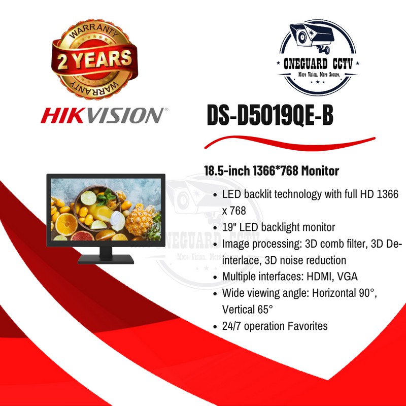 DS-D5019QE-B HIKVISION MONITOR