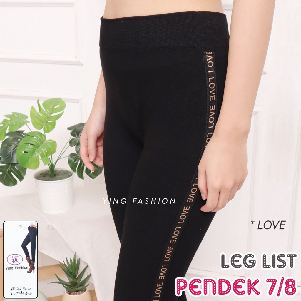 [Grosir Minim 6 pcs ] Legging List Lis Pendek / Legging import fashion wanita / legging import wanita / legging fashion wanita