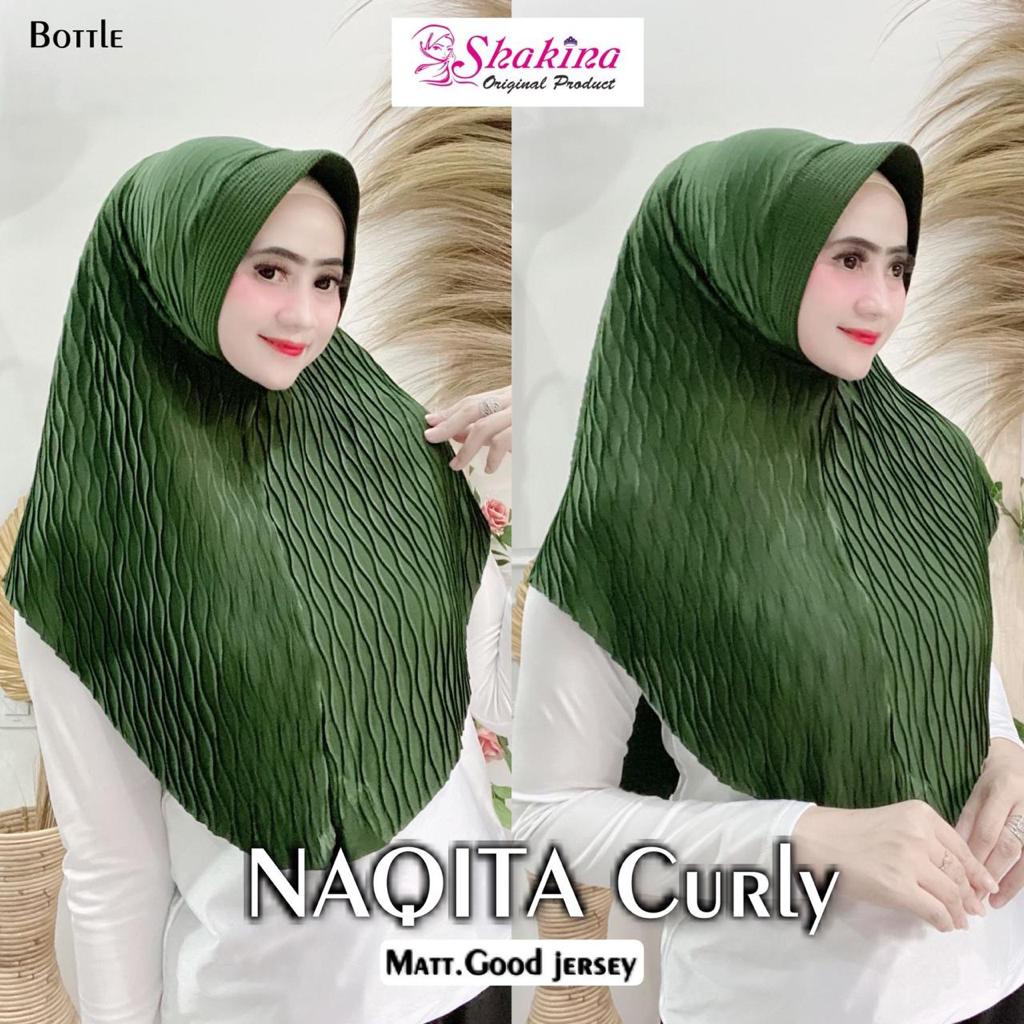 Jilbab Instan Bergo Naqita Curly Plisket Ori Shakina Hijab-ARMY