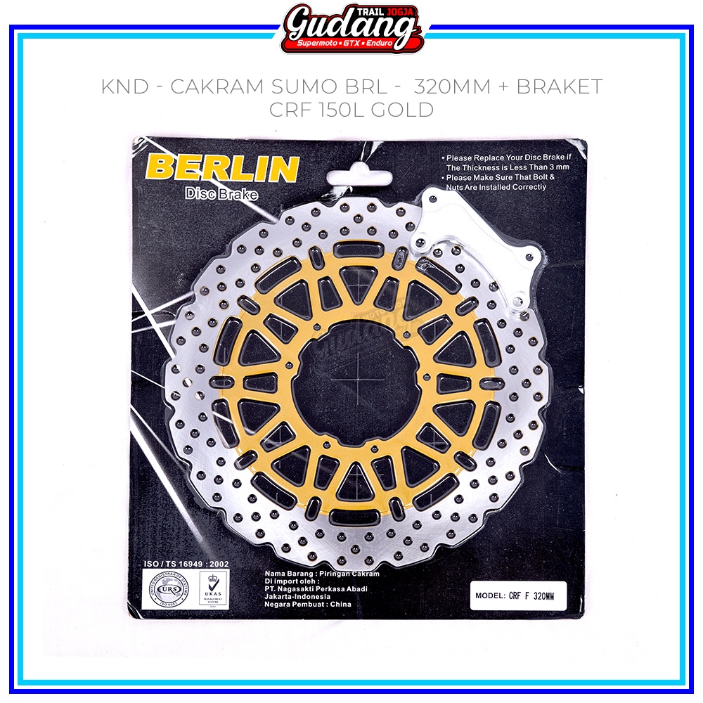 Piringan Cakram Depan Belakang SUPERMOTO Cakram Depan 300 MM 320 MM Plus Bracket SUMO CRF 150L KLX 150 S KLX 150 BF/DT NEW