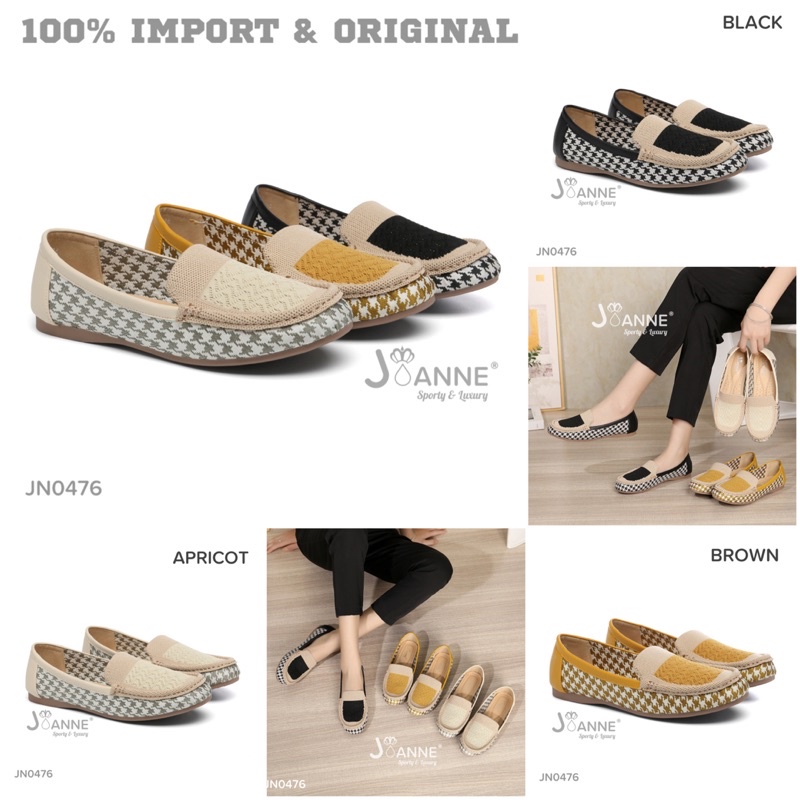 RESTOCK! [ORIGINAL] JOANNE Comfy Loafers Shoes Sepatu Wanita #JN0476